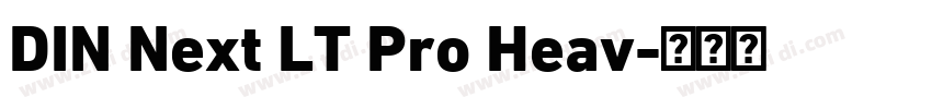 DIN Next LT Pro Heav字体转换